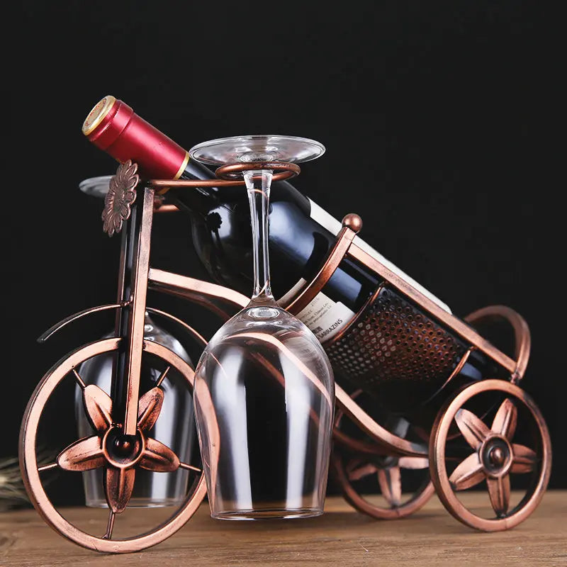 🚲 Vintage Carriage Bike Wine Rack