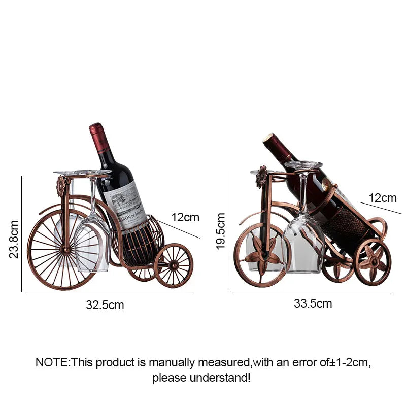 🚲 Vintage Carriage Bike Wine Rack