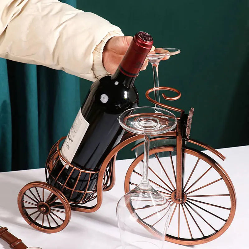 🚲 Vintage Carriage Bike Wine Rack