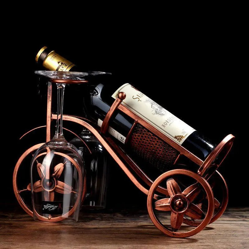 🚲 Vintage Carriage Bike Wine Rack